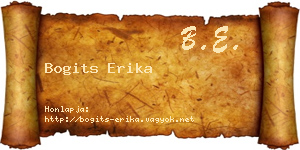 Bogits Erika névjegykártya